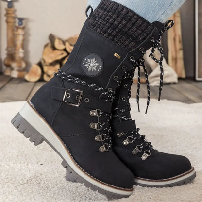 Botas de invierno impermeables para mujer con suela antideslizante – SNOWRA