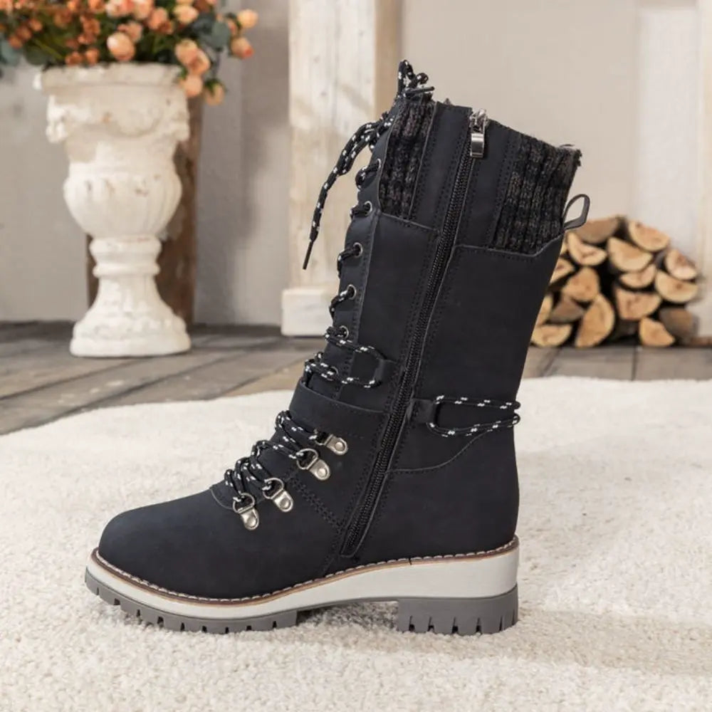 Botas de invierno impermeables para mujer con suela antideslizante – SNOWRA