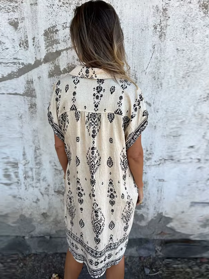 Vestido de verano estilo vintage con estampado floral – SAARA