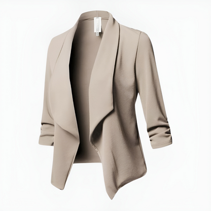 Blazer abierta para mujer con mangas 3/4 y estilo ligero – CLARISSA
