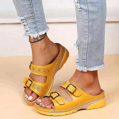 Sandalias elegantes de verano para mujer con detalles decorativos – ALMÉRIA