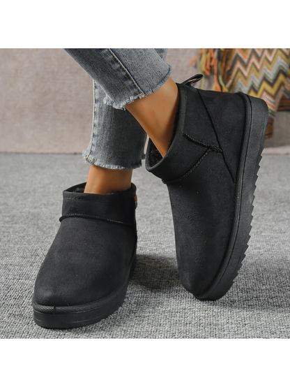 LINA - Botas de invierno ligeras, planas y forradas