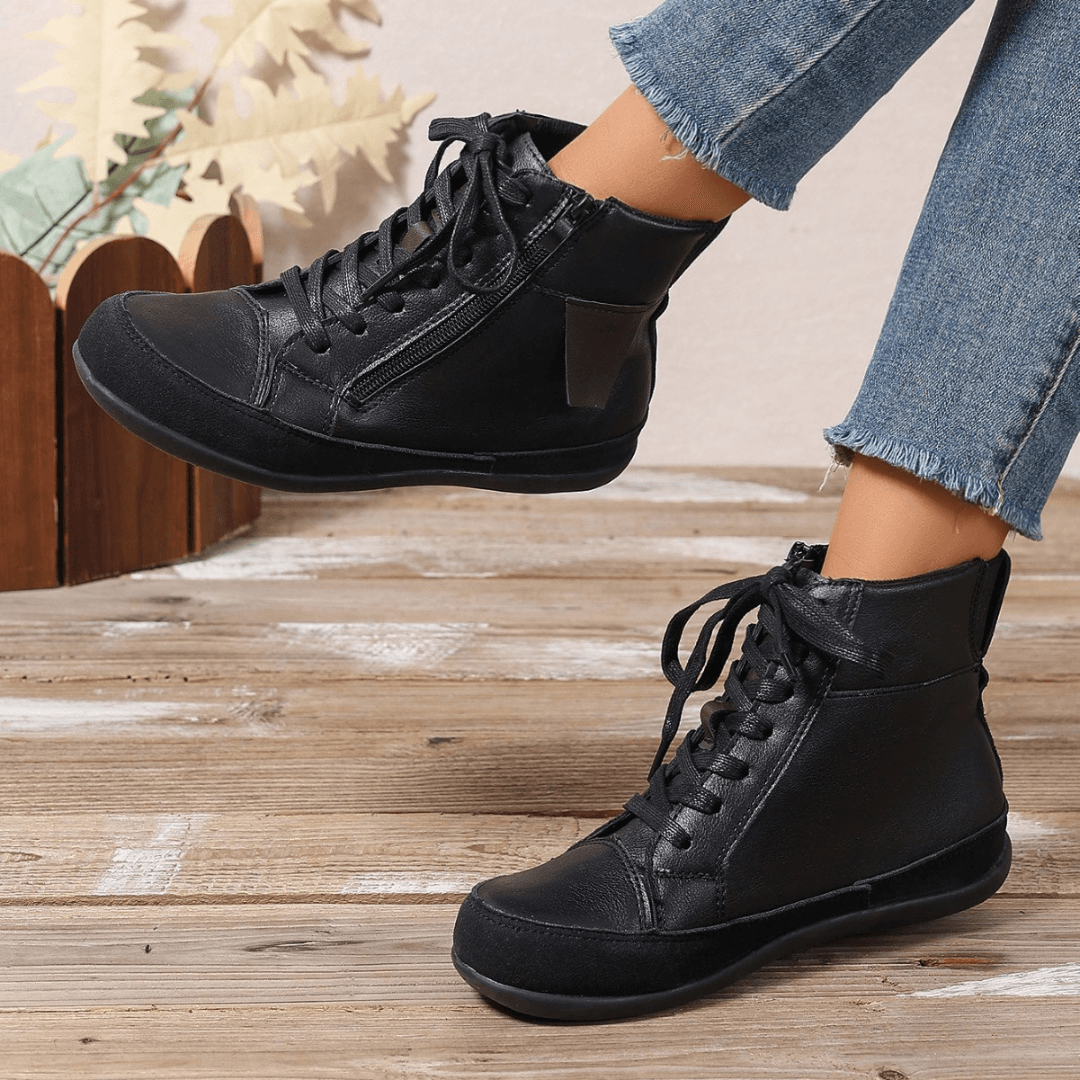 Botas altas de mujer con cremallera y plantilla cómoda – LIVARA