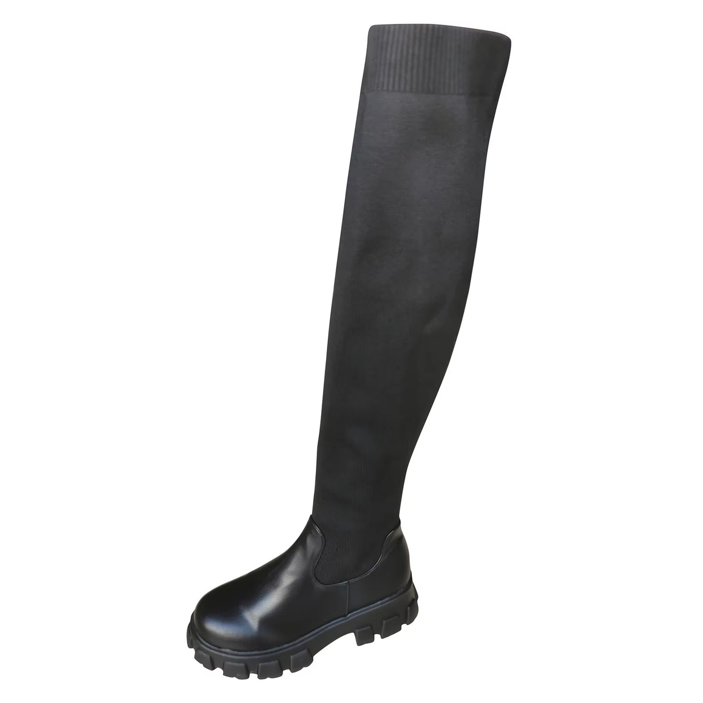 CAMILLE - Botas de caña alta overknee elásticas para mujer