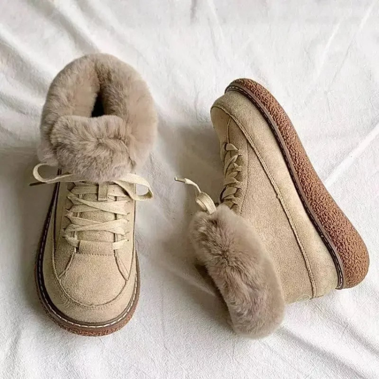 LYRA - Botas de invierno con forro de pelo y suela gruesa para mujer