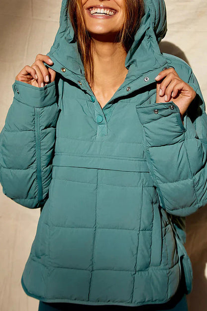 EMMA - Suéter acogedor con capucha y bolsillos para mujer