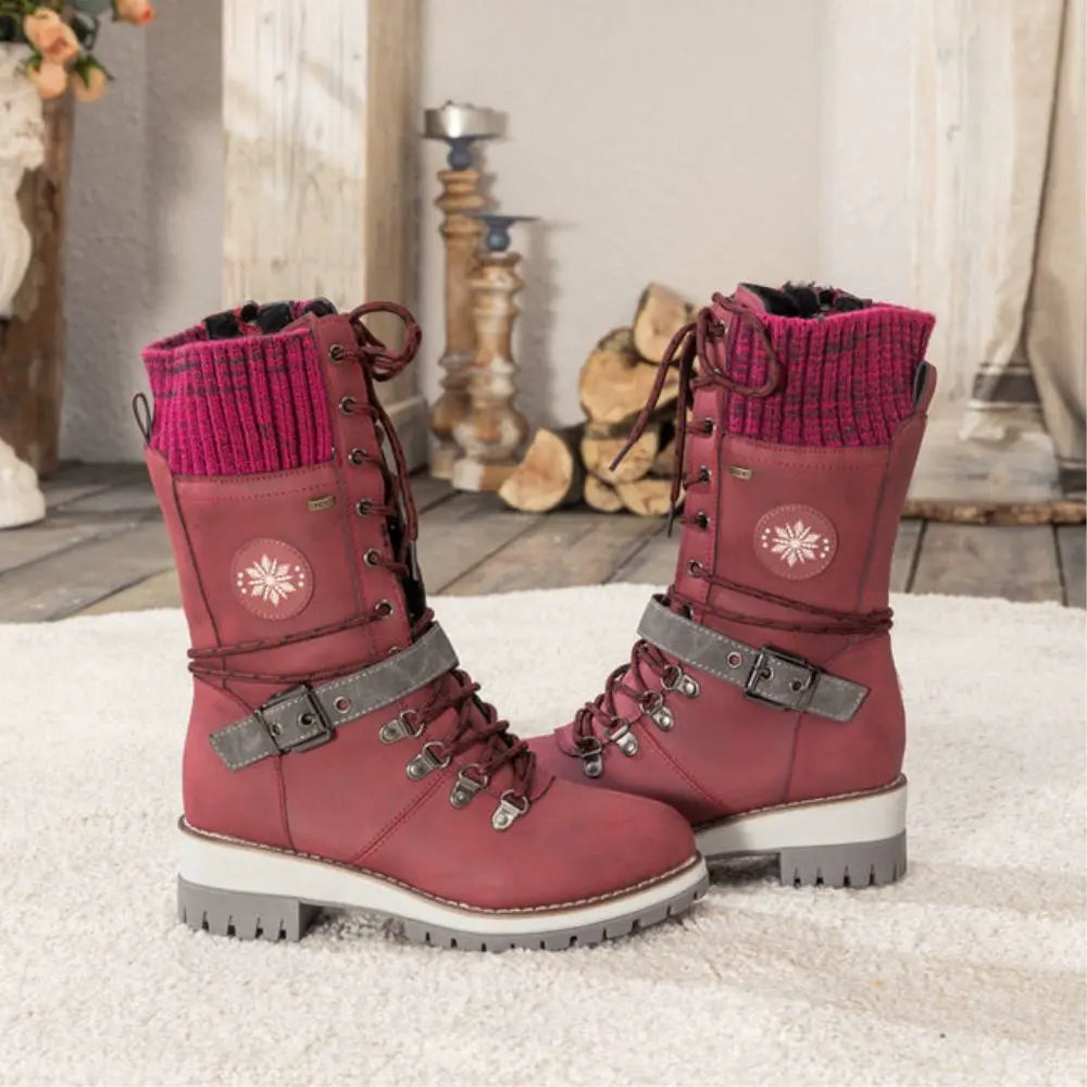 Botas de invierno impermeables para mujer con suela antideslizante – SNOWRA