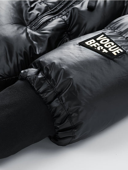 NORDEN - Abrigo puffer de invierno holgado con capucha para hombre