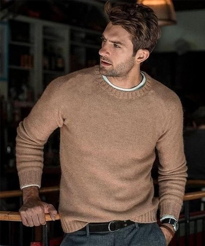 LEONARDO - Jersey de algodón elegante para hombre