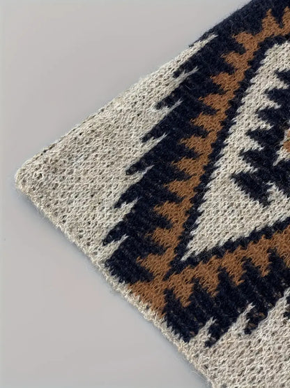 MAYA - Cárdigan de punto con estampado étnico para mujer