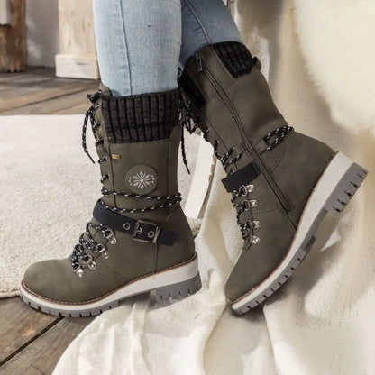 Botas de invierno impermeables para mujer con suela antideslizante – SNOWRA
