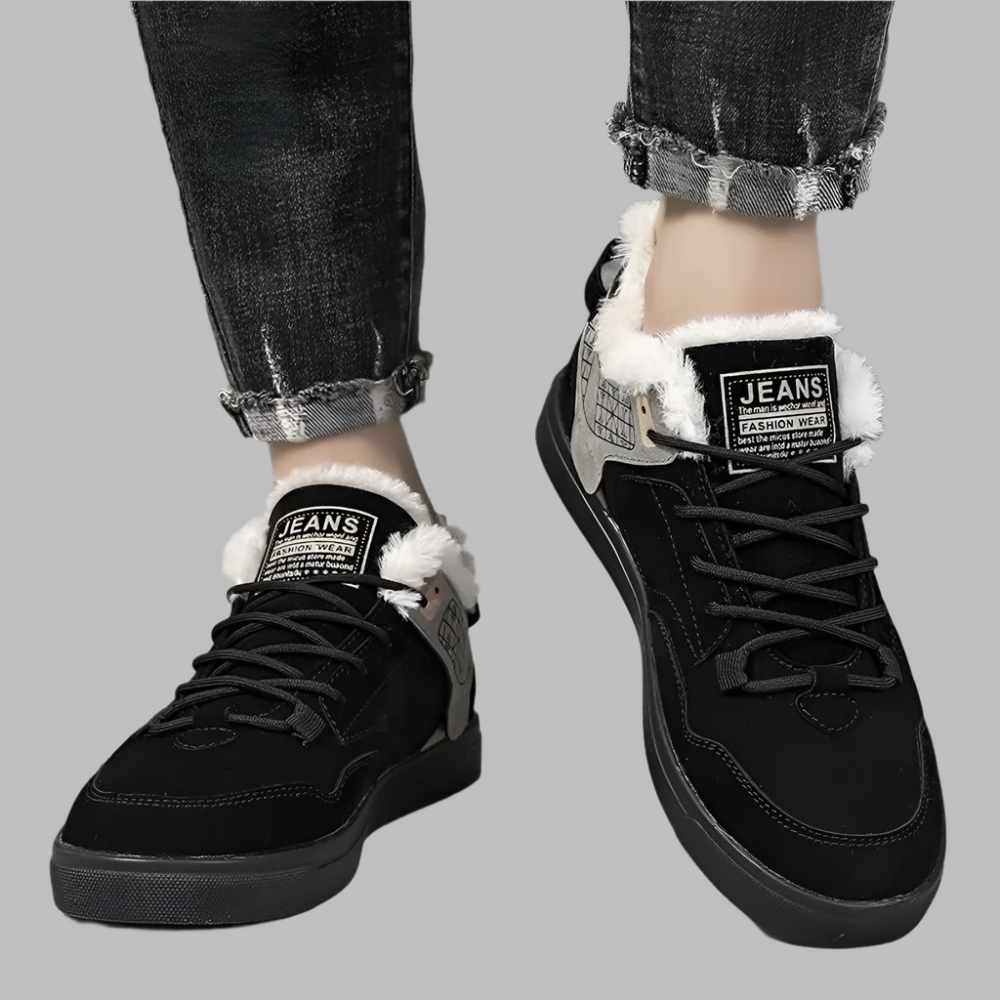 MATEO - Zapatillas de invierno para hombre con forro de felpa