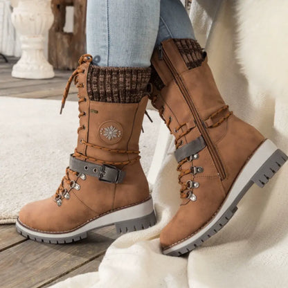 Botas de invierno impermeables para mujer con suela antideslizante – SNOWRA