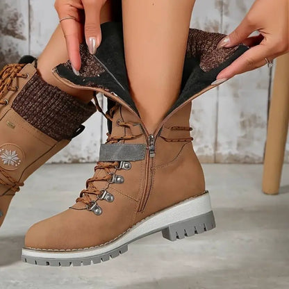 Botas de invierno impermeables para mujer con suela antideslizante – SNOWRA