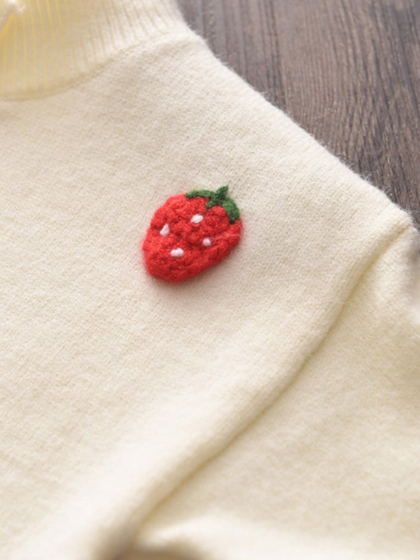 LILOU - Conjunto de cárdigan de punto y falda plisada para niñas