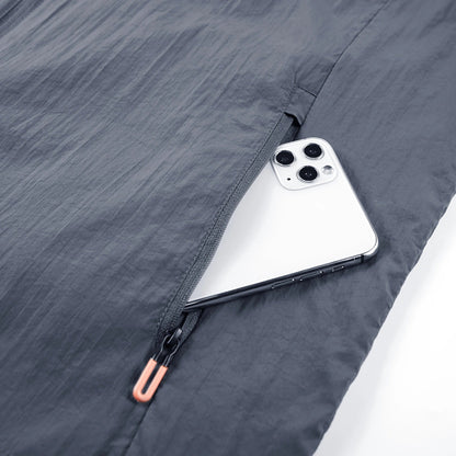 CAEL - Chaqueta impermeable y cortaviento con capucha para hombre