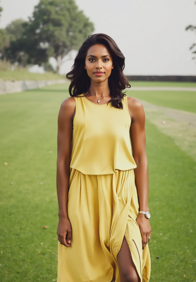 Vestido largo de verano sin mangas con abertura en la pierna – ISLA