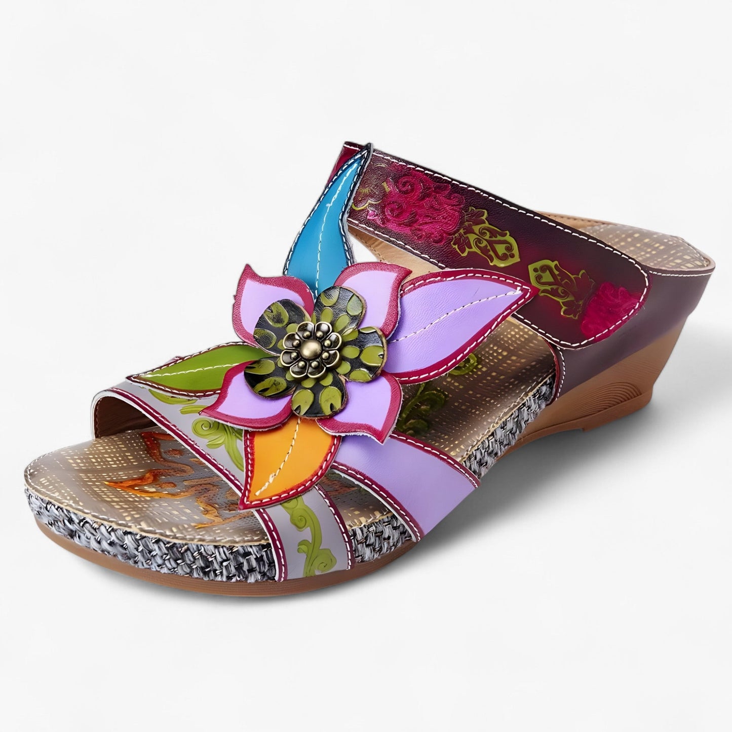 Sandalias bohemias para mujer con detalles trenzados – DALIA