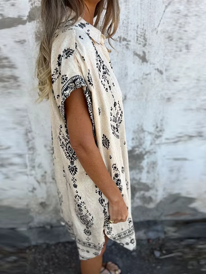 Vestido de verano estilo vintage con estampado floral – SAARA