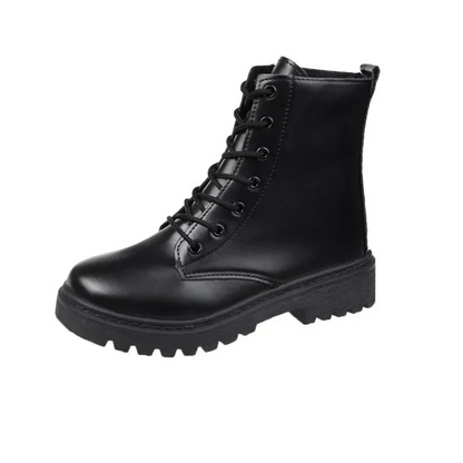 ALINA - Botines de PU para mujer con suela gruesa