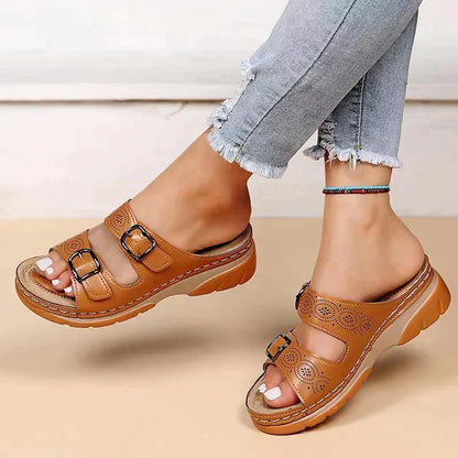 Sandalias elegantes de verano para mujer con detalles decorativos – ALMÉRIA