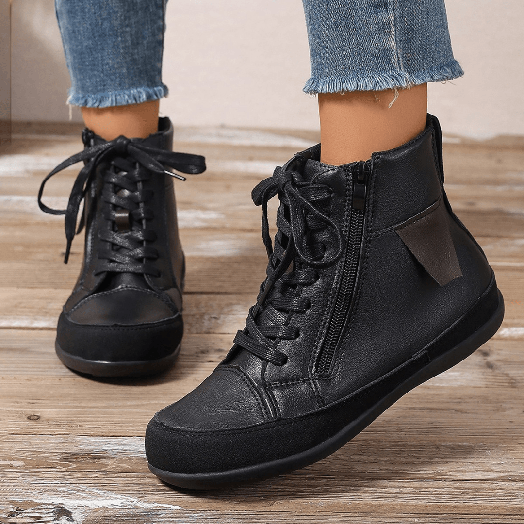 Botas altas de mujer con cremallera y plantilla cómoda – LIVARA