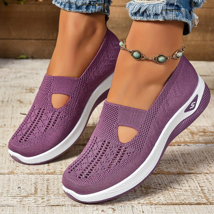 Zapatillas slip-on con cuña ligeras y transpirables para mujer – SERENA