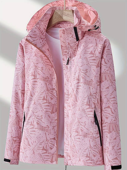 KARLA - Chaqueta cortavientos impermeable con capucha para mujer