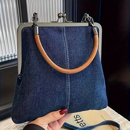 Bolso bandolera de mujer estilo denim con diseño moderno – NAYARA