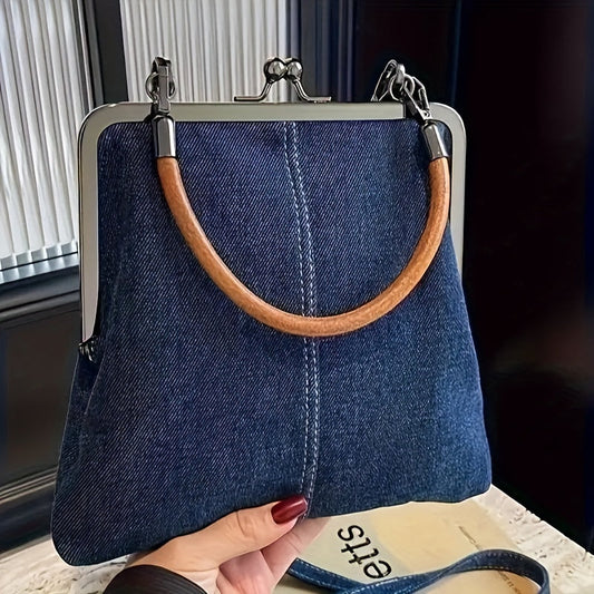 Bolso bandolera de mujer estilo denim con diseño moderno – NAYARA