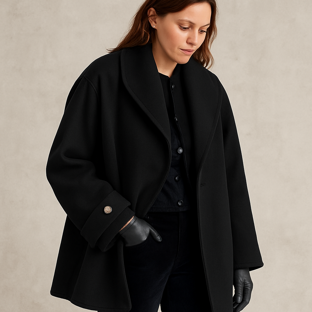 Abrigo de invierno oversize para mujer con diseño tipo gabardina – CELEYA