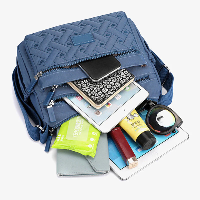 Bolso de hombro clásico y elegante con acabado lujoso – LUVINA