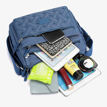 Bolso de hombro clásico y elegante con acabado lujoso – LUVINA