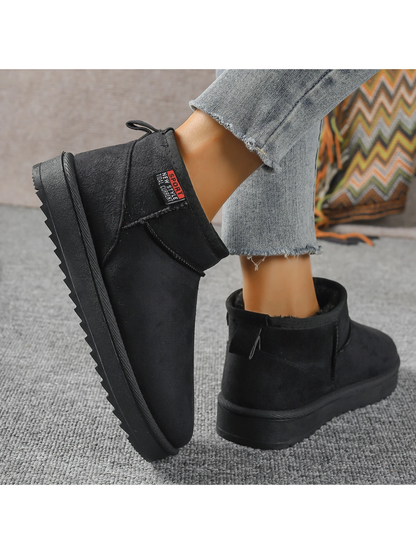 LINA - Botas de invierno ligeras, planas y forradas