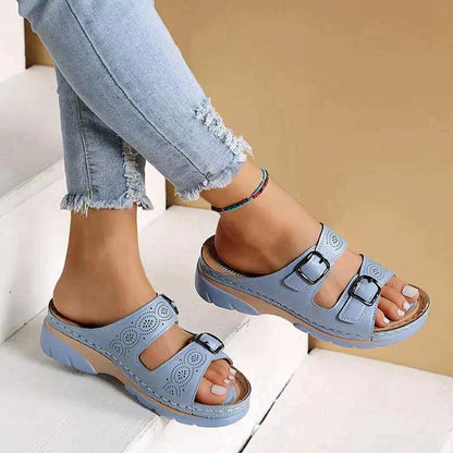Sandalias elegantes de verano para mujer con detalles decorativos – ALMÉRIA