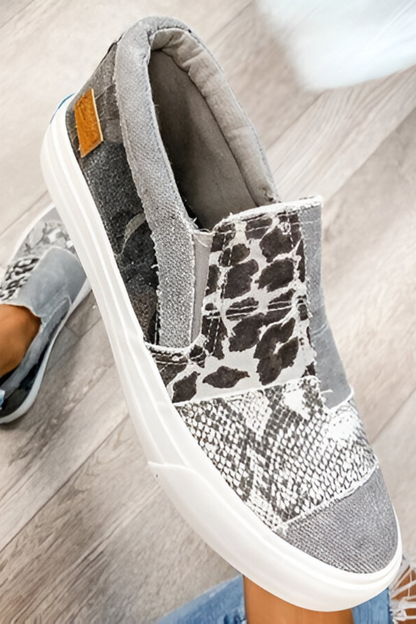 Zapatillas slip-on de mujer con diseño patchwork – FLORENCIA