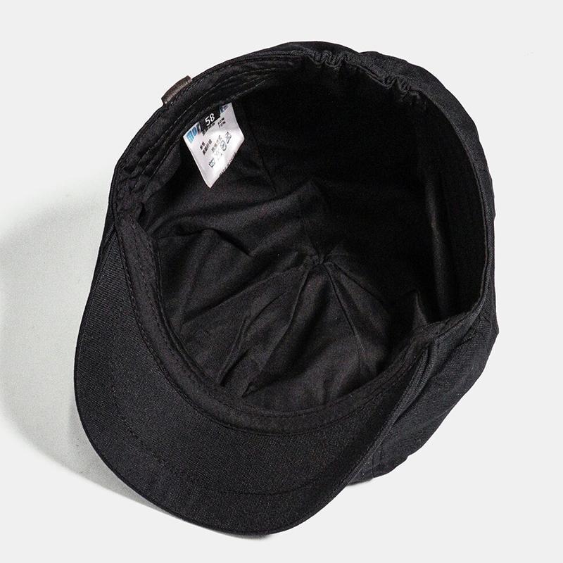 HUGGO - Boina vintage retro estilo flatcap para hombre