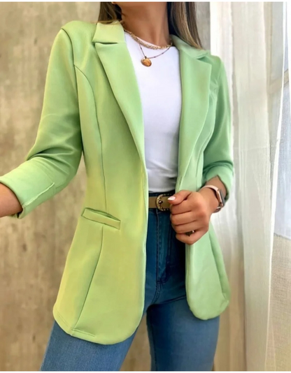 MIREIA - Blazer sin cierre para mujer, ideal para el día a día