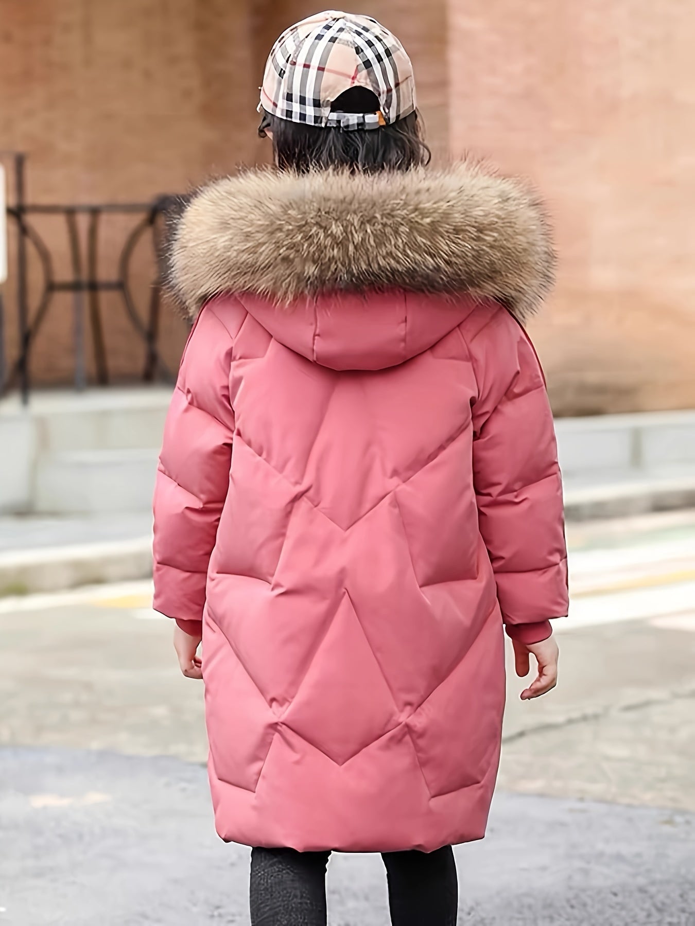 VALERIE - Abrigo de invierno de media longitud con capucha y cremallera para mujer