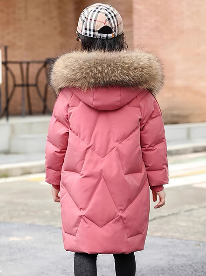 VALERIE - Abrigo de invierno de media longitud con capucha y cremallera para mujer