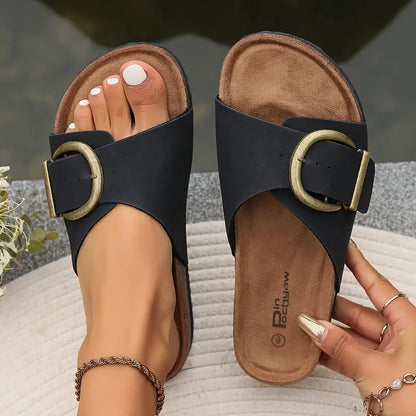Sandalias ortopédicas con amortiguación para mujer, estilo y bienestar diario – OrthoEase Mina