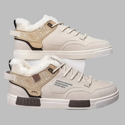 MATEO - Zapatillas de invierno para hombre con forro de felpa