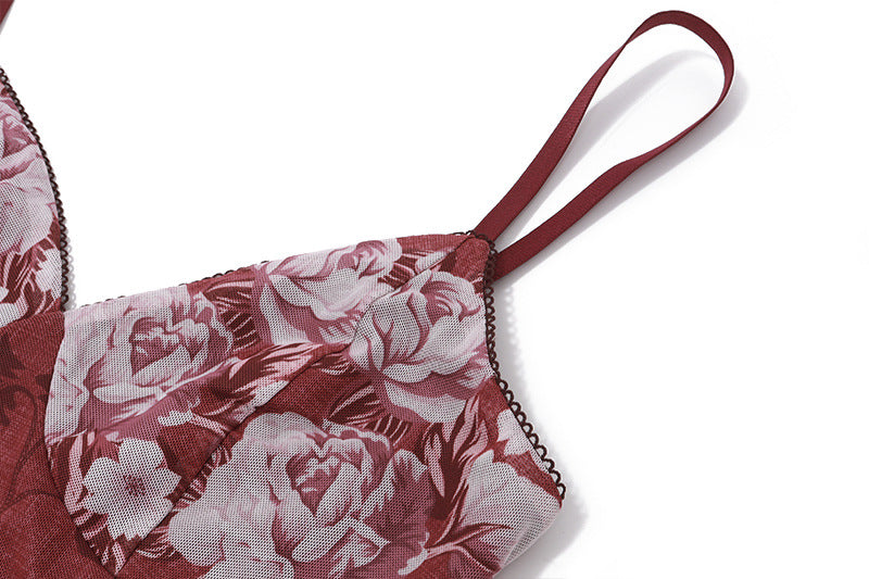 Ximena - Vestido Largo Con Tirantes Estampado Floral Primavera Verano con Cuello en V Para Fiesta Vacaciones En la Playa Estilo Y2K Para Mujer 2024