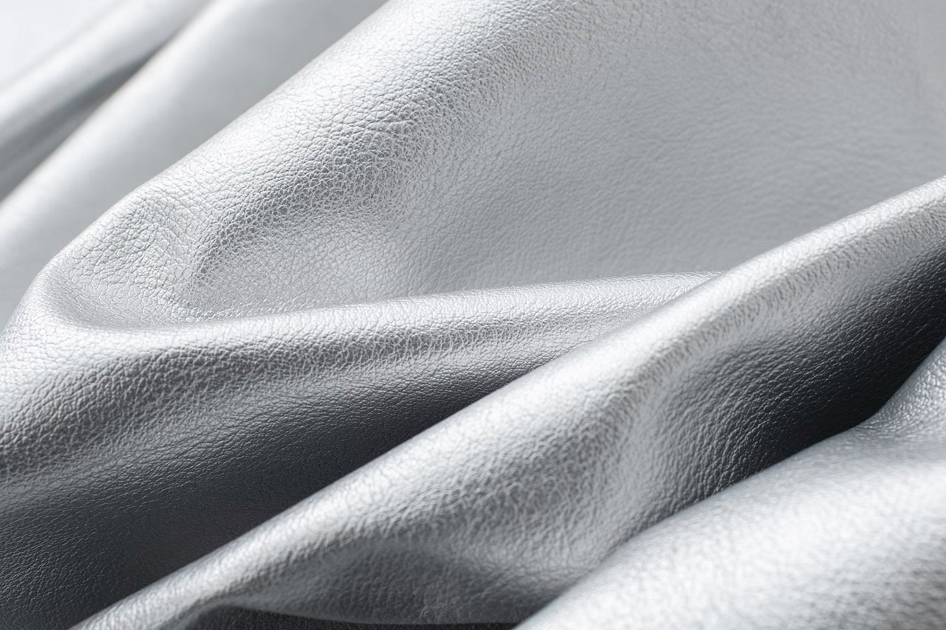 Riera - Pantalones de piel sintética plateados bota recta brillantes de cintura alta para mujer