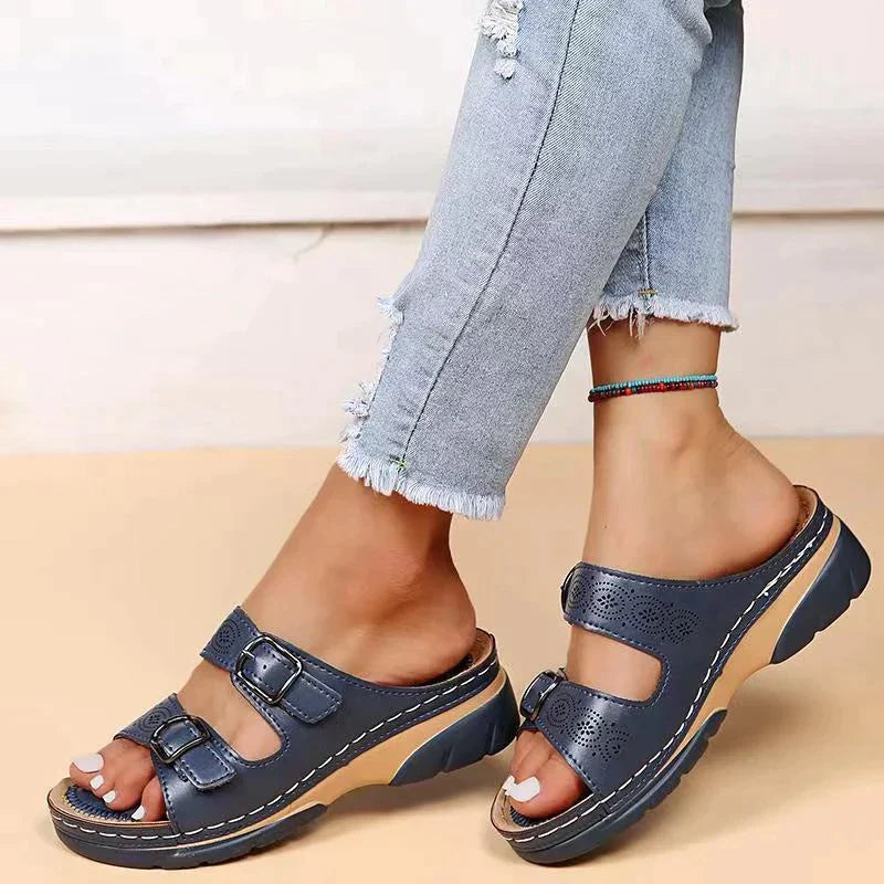 Sandalias elegantes de verano para mujer con detalles decorativos – ALMÉRIA