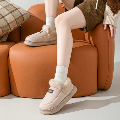 LYSIA - Zapatillas ligeras para mujer con forro de piel sintética y suela antideslizante