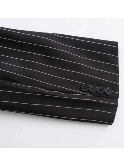AINA - Blazer formal con rayas para mujer, perfecto para el aspecto de oficina