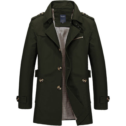 MARIE - Trench coat clásico con doble fila de botones para mujer