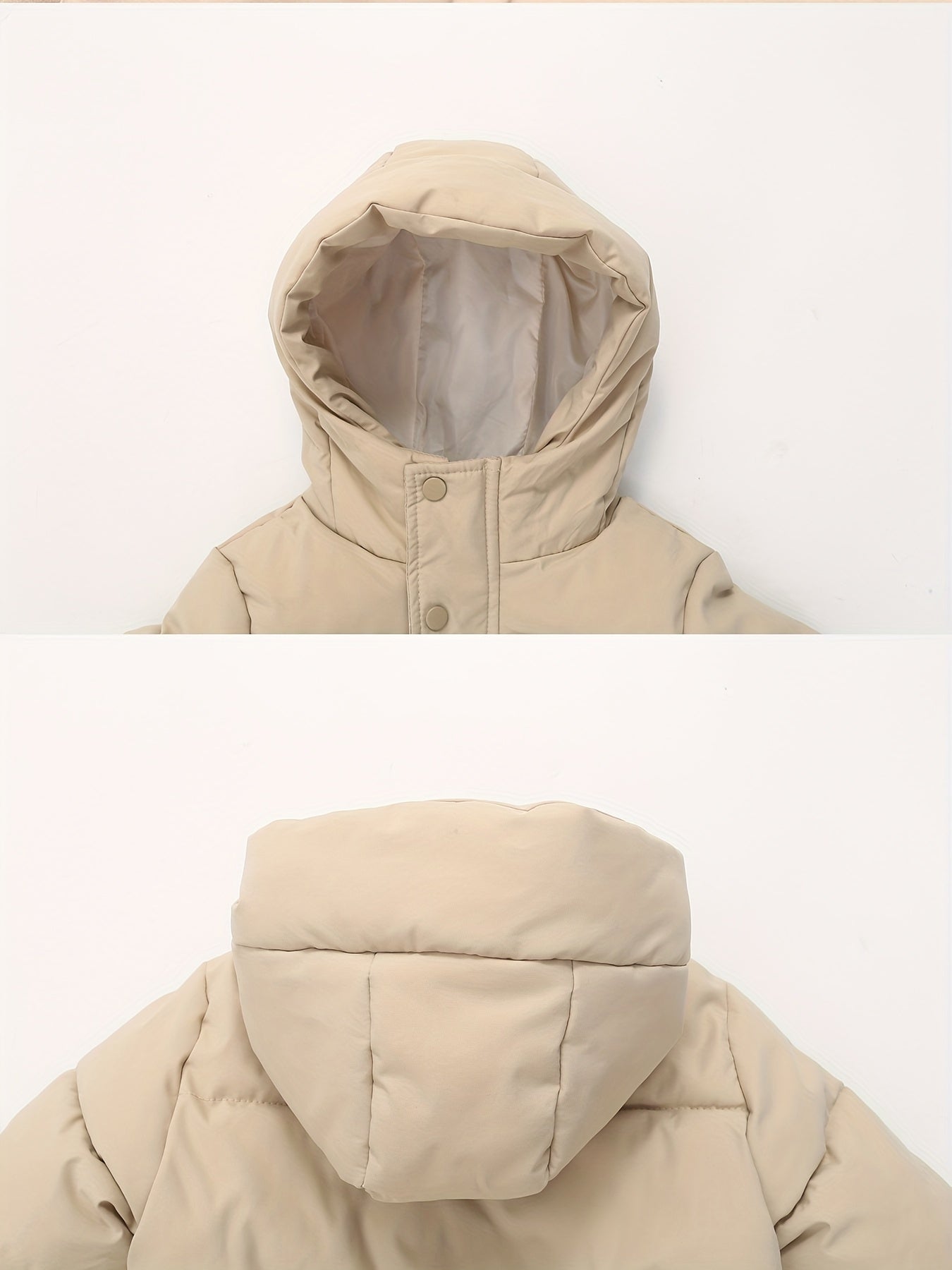 NILS - Chaqueta acolchada con capucha y mangas largas para niños