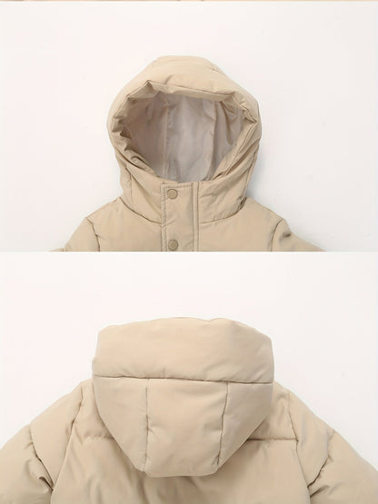 NILS - Chaqueta acolchada con capucha y mangas largas para niños